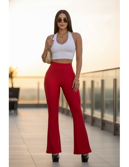 leggin reductor pitbull rojo delantera leb3084