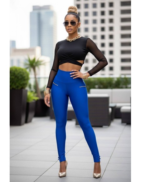 leggin reductor azul delantera lec3139