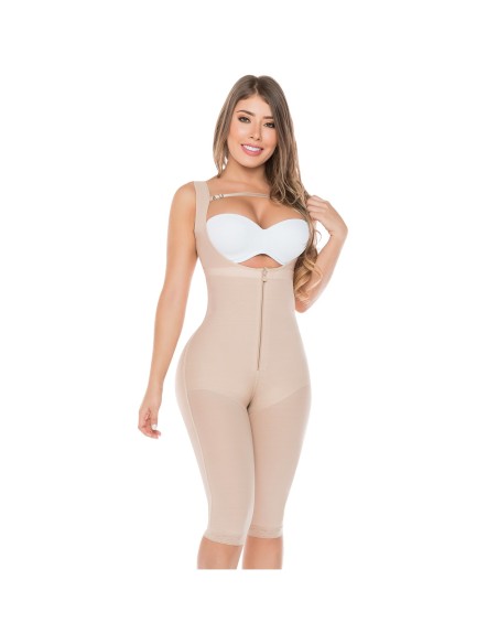 faja lipoescultura beige delantera fs65206